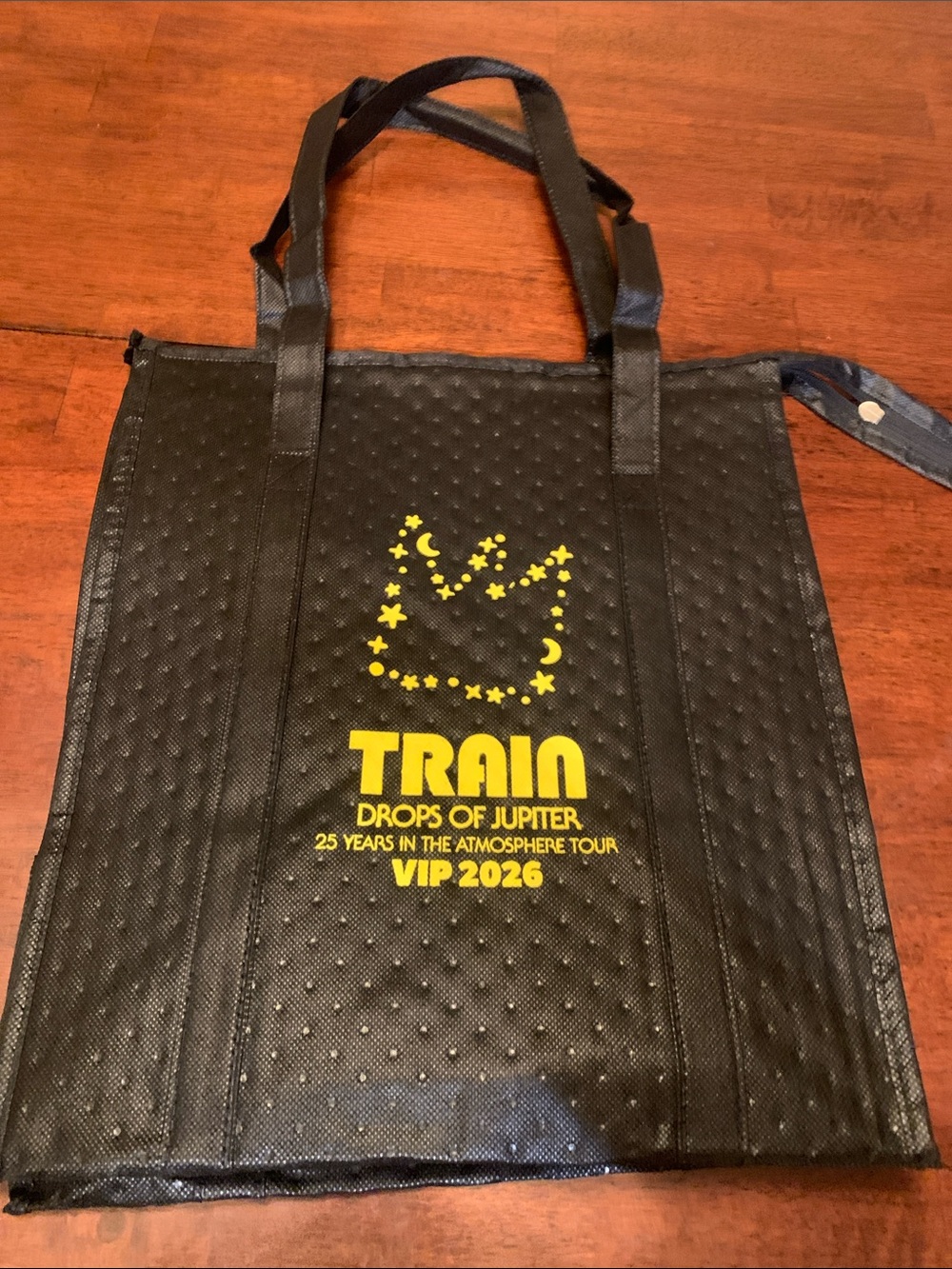 Memorabilia by Train band  Drops of Jupiter 25 years  shopping bag with zipper